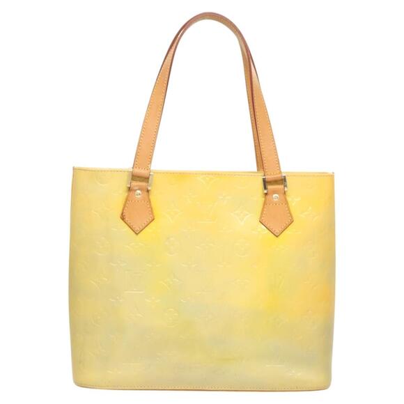 LOUIS VUITTON Monogram Vernis Houston Hand Bag Gris M91053 - Picture 2 of 16